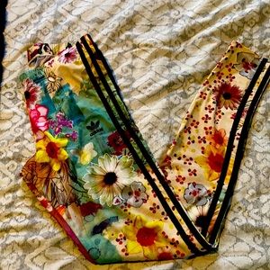 Adidas Floral Side Stripe Leggings